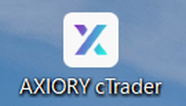 デスクトップのAXIORY cTraderのアイコン