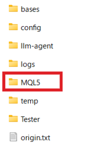 MQL5フォルダ